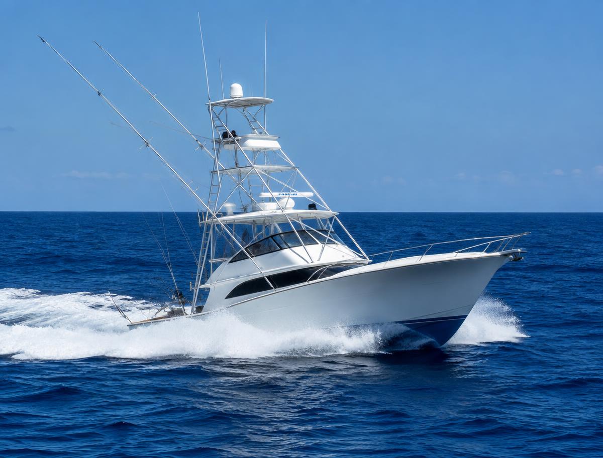 Sportfisher running offshore